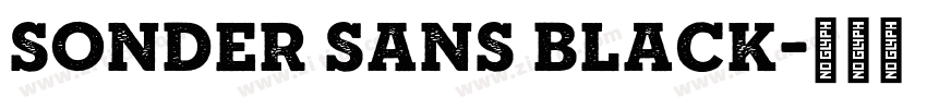 Sonder Sans Black字体转换